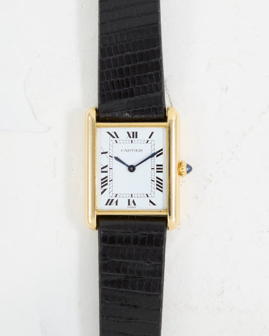 CARTIER TANK LOUIS PARIS DIAL IN GOLD