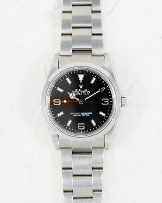 ROLEX EXPLORER I WITH ORIGINAL PAPERS