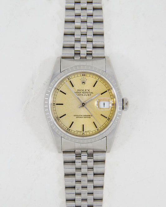 ROLEX DATEJUST TROPICAL DIAL WITH BOX & PAPERS